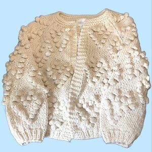 NWT Chicwish Knit Your Love Cardigan Ivory Size M